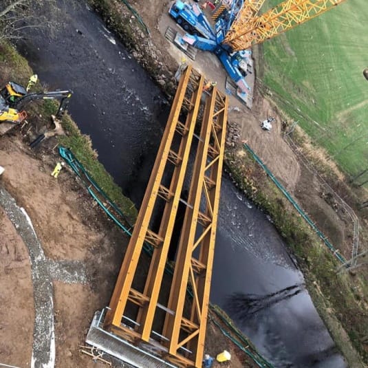 infrastructure construction site