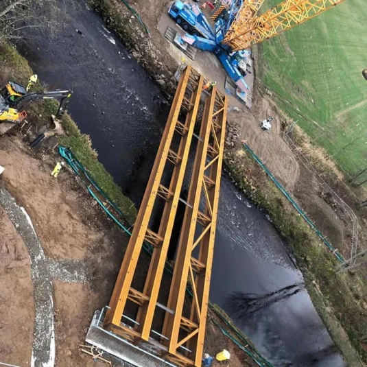 infrastructure construction site