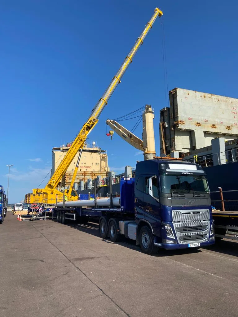 14000MT Line Pipe Discharge