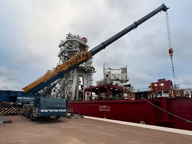 Seawell vessel mobilisation at Ardersier Port